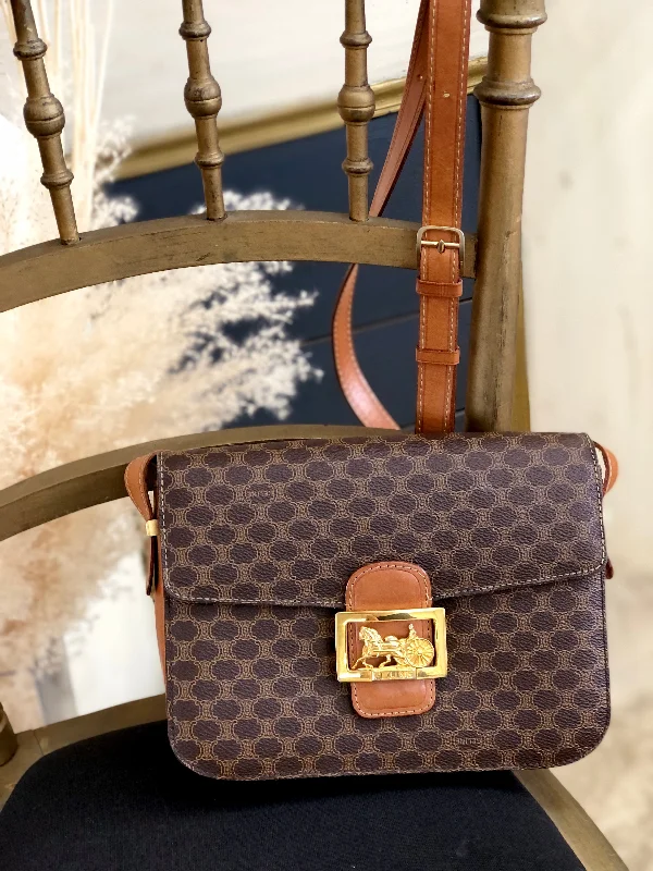 Fashion-Forward Bags At Limited-Time OffersSophisticated Fashion CELINE Macadam Horse Carriage Shoulder bag Brown Vintage Old celine 24878p Fashion-Forward Bags At Limited-Time OffersSophisticated Fashion CELINE Macadam Horse Carriage Shoulder bag Brown Vintage Old celine 24878p