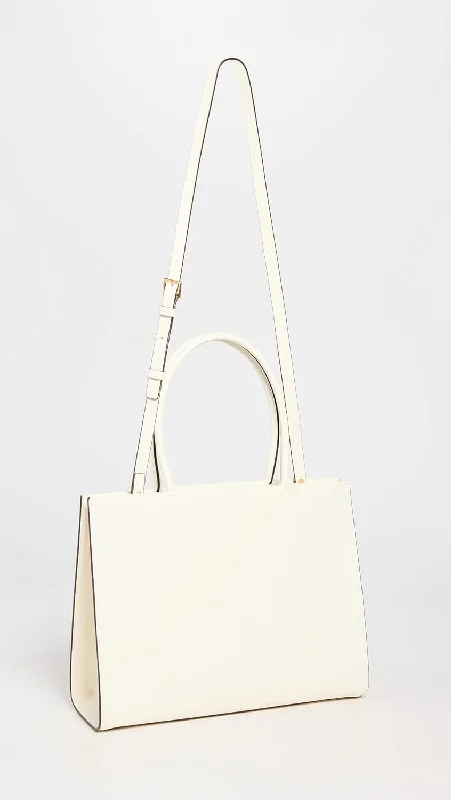 Tory Burch Women's Ella Bio Small Tote, Warm White