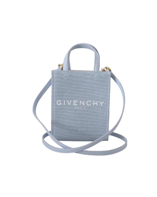 Givenchy  Mini 4G Canvas Tote Bag Blue