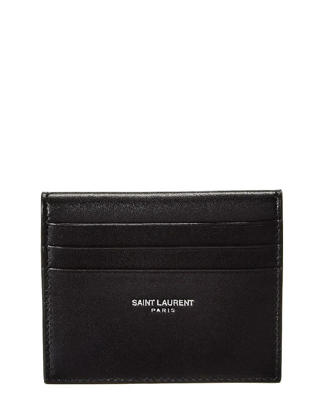 Saint Laurent Reversible Leather Card Case