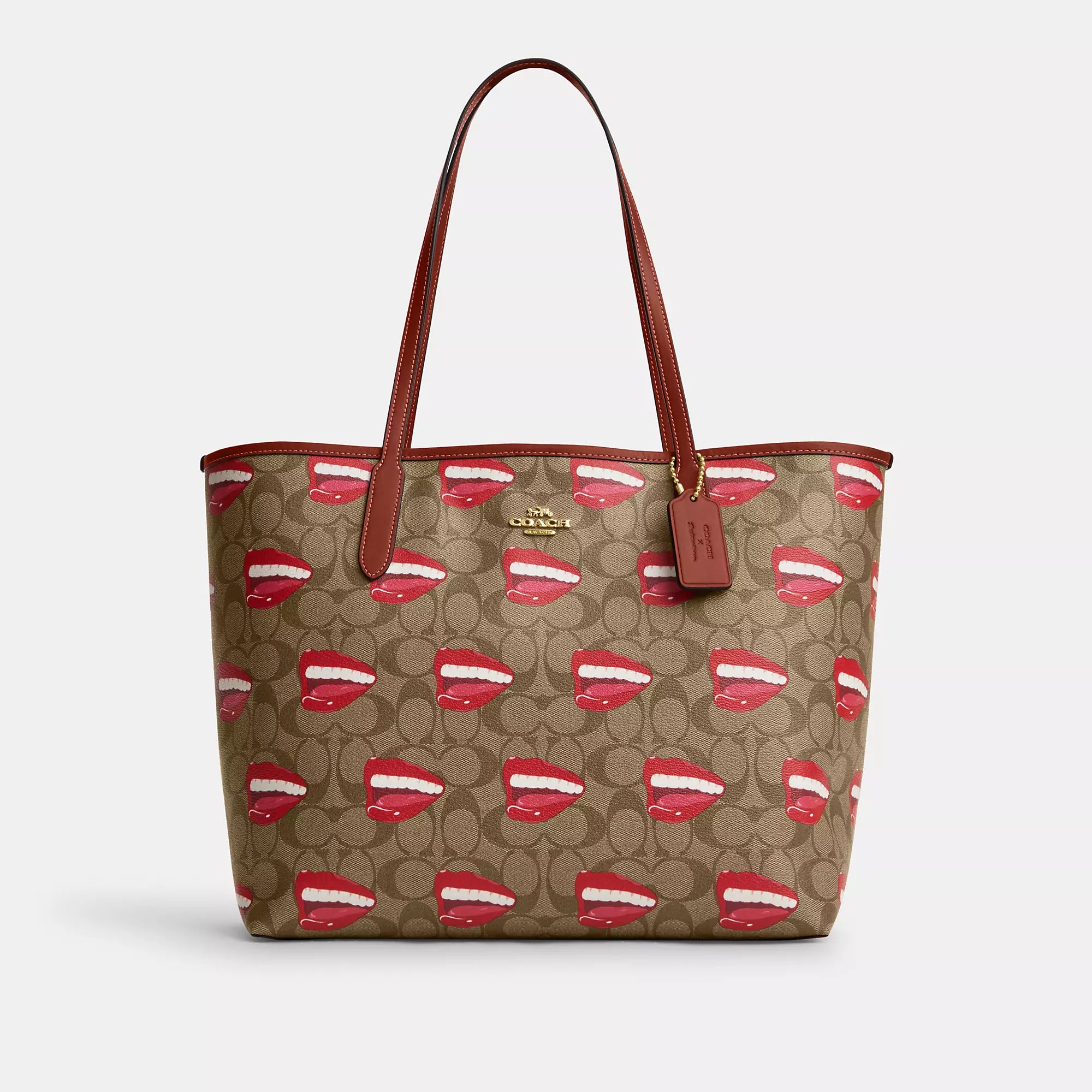 Coach Outlet Coach X Tom Wesselmann City Tote In Signature Canvas