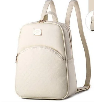 beige backpack