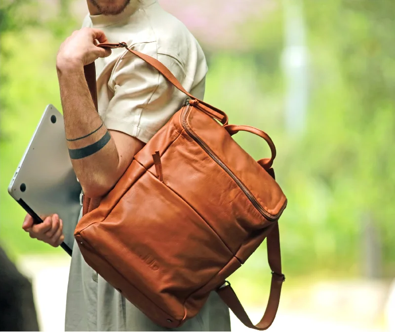 Cooler Leather Backpack