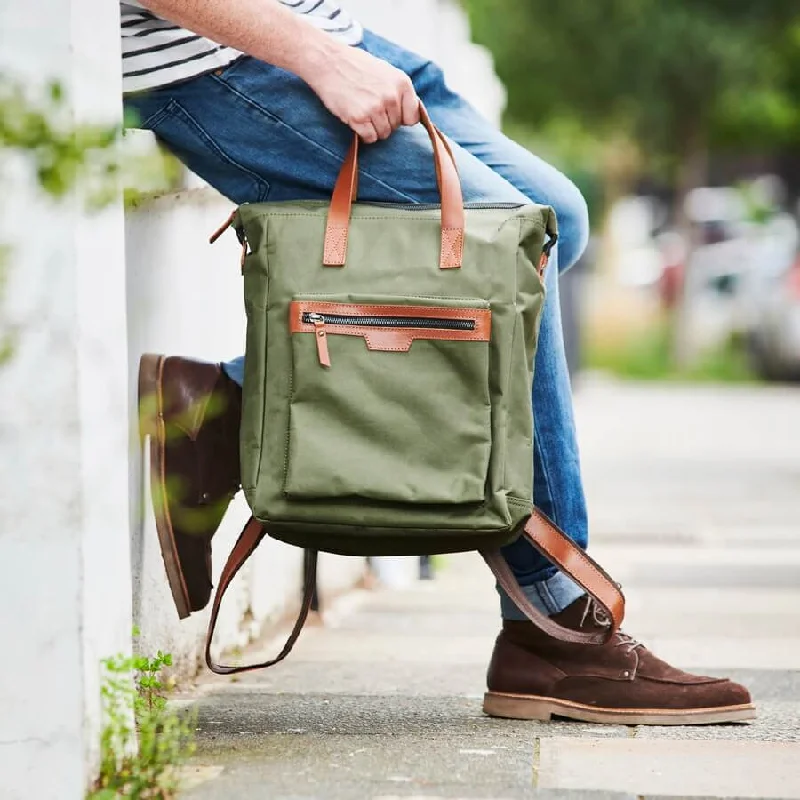 Olive with Tan Leather