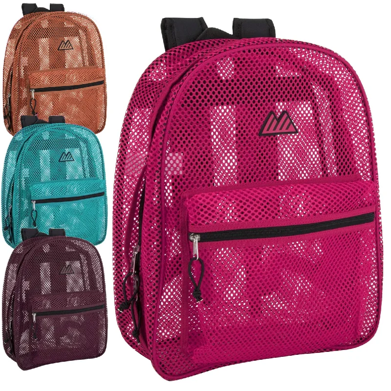 Bulk Premium 17 Inch Mesh Backpack - Girls