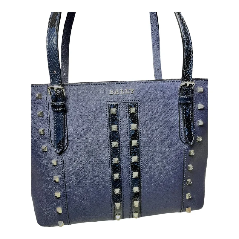 Bally Supra 6219158 Ladies Blue Leather Grained Tote Bag