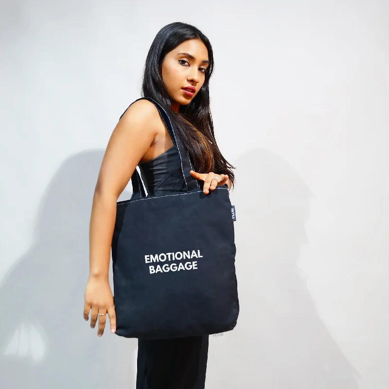 Black College Tote Bag