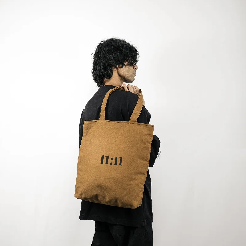 Brown College Tote Bag