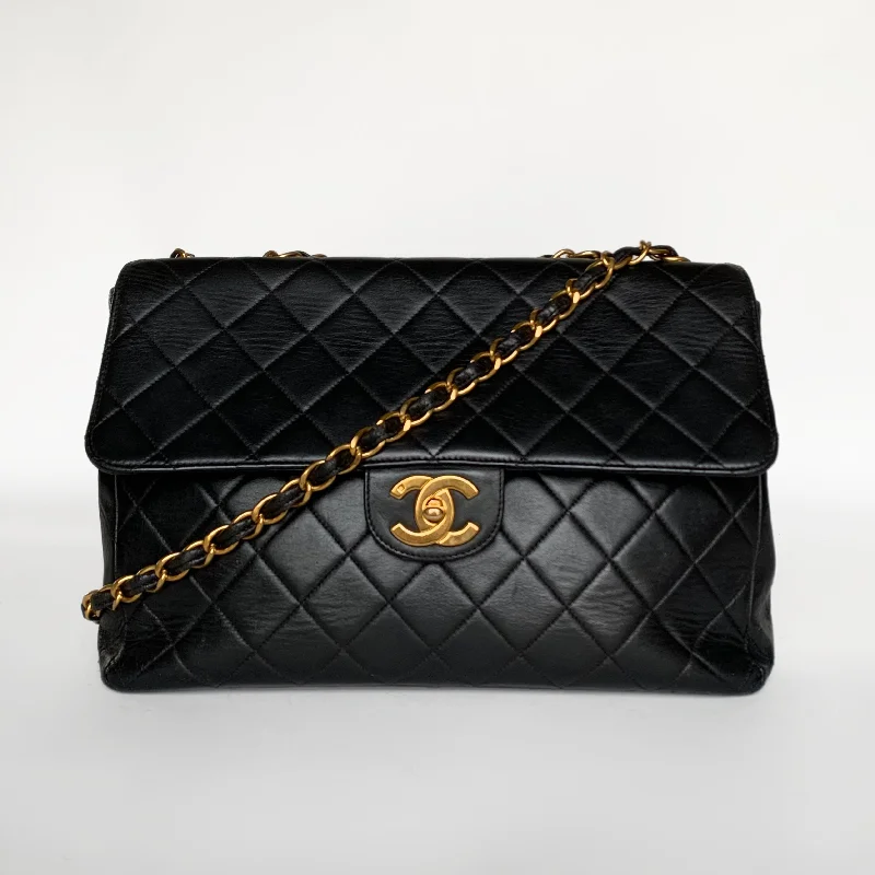 Chanel Classic Flap Bag Maxi Lambskin Leather