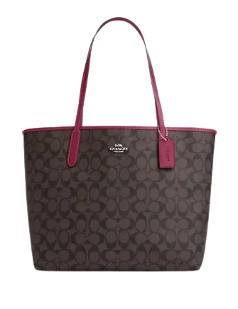 Coach City Tote In Signature Canvas