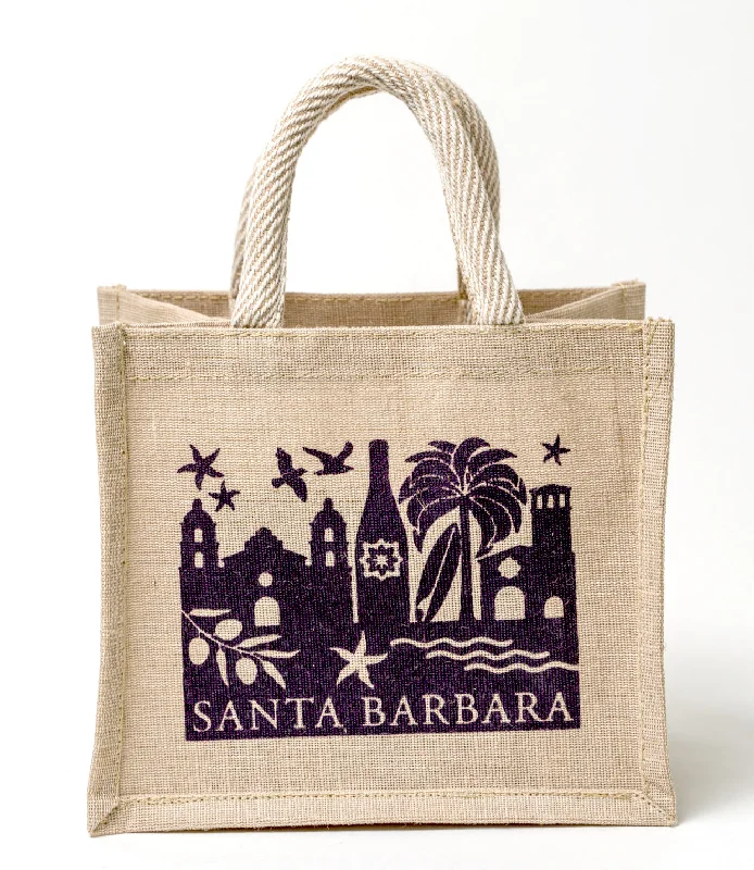 Santa Barbara Skyline Small Tote in Navy