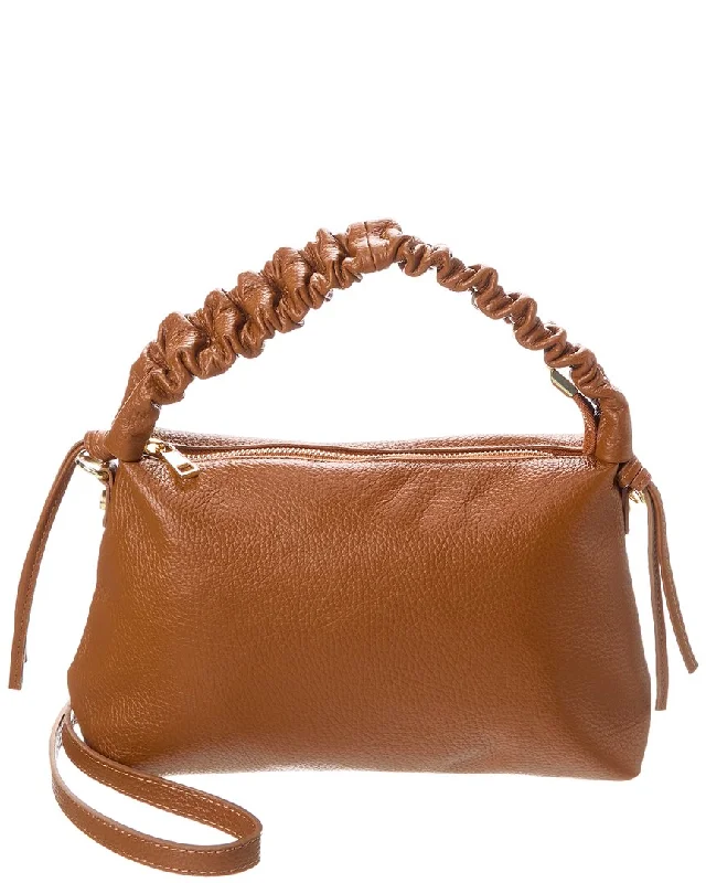 Italian Leather Top Handle Bag