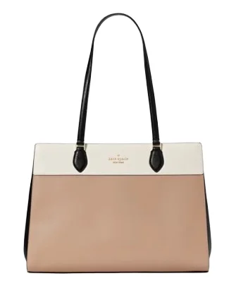 Kate Spade New York Madison Colorblock Saffiano Leather East West Laptop Tote