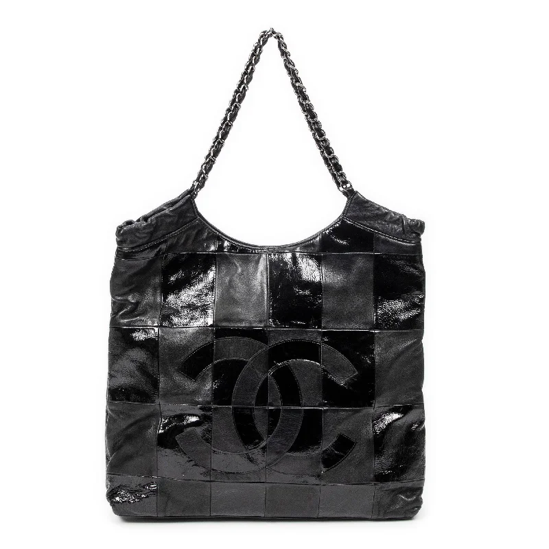 Large Brooklyn Line Patchwork Cabas Tote