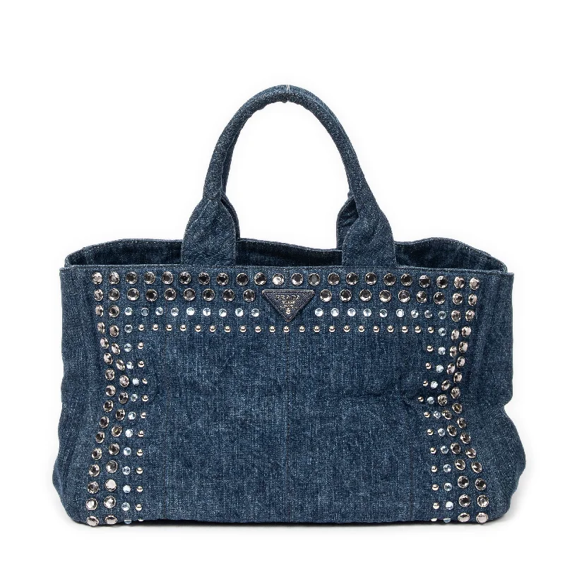 Large Studded Canapa Tote