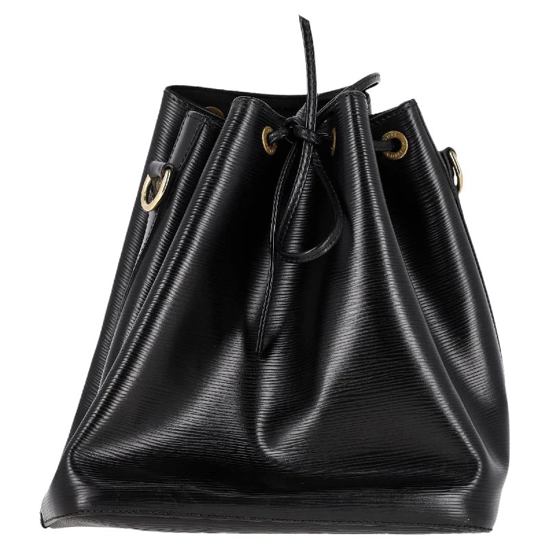 Louis Vuitton Petit Noe Bucket Bag in Black Epi Leather