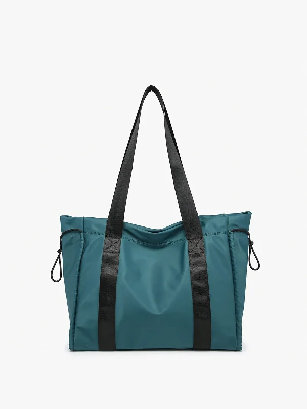 Lydia Nylon Contrast Tote