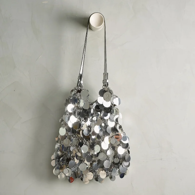 Metallic Discs Shoulder Bag