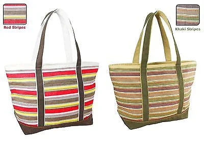 Canvas Stripe Tote Bag(SMALL)