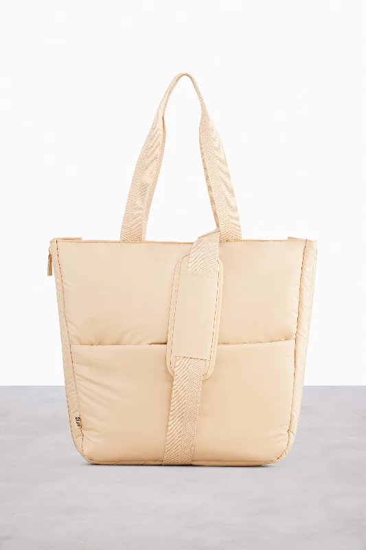 The Expandable Tote in Beige