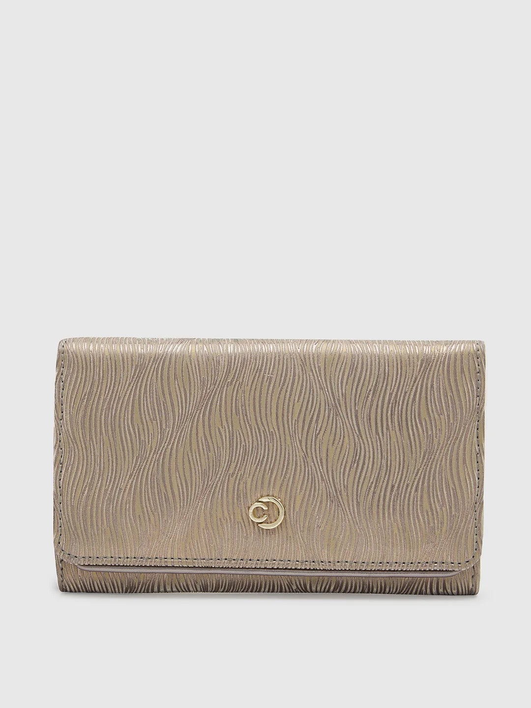 Caprese Eryka Clutch Medium Champagne Gold