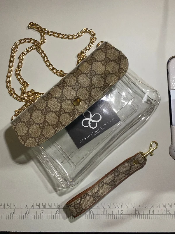 PREORDER Convertible ReDesigner Clear Bag with Chain and Wristlet