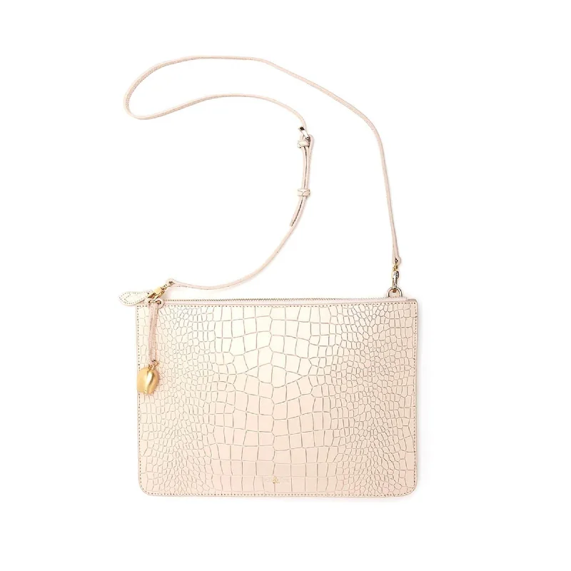 GIA Cross Body Bag / Oversize Clutch - Powder