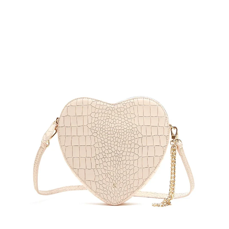 AMOUR Cross Body Bag / Wristlet Clutch - Powder