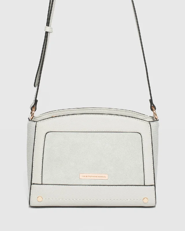 Grey Solveig Crossbody Bag