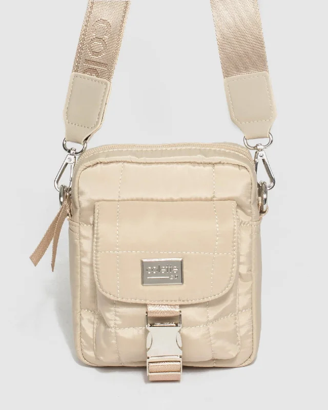 Ivory Emma Lock Crossbody Bag