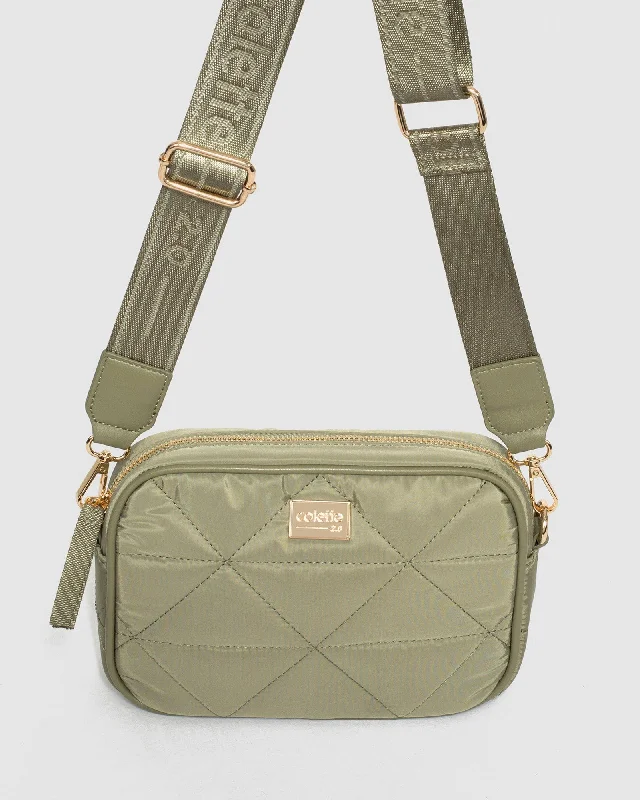 Khaki Alison Sport Crossbody Bag