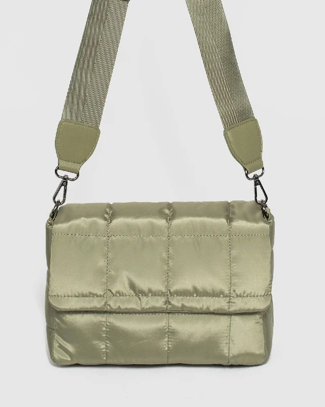 Khaki Halia Quilt 2.0 Crossbody Bag