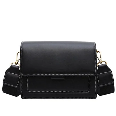 Black Boxy Crossbody Bag