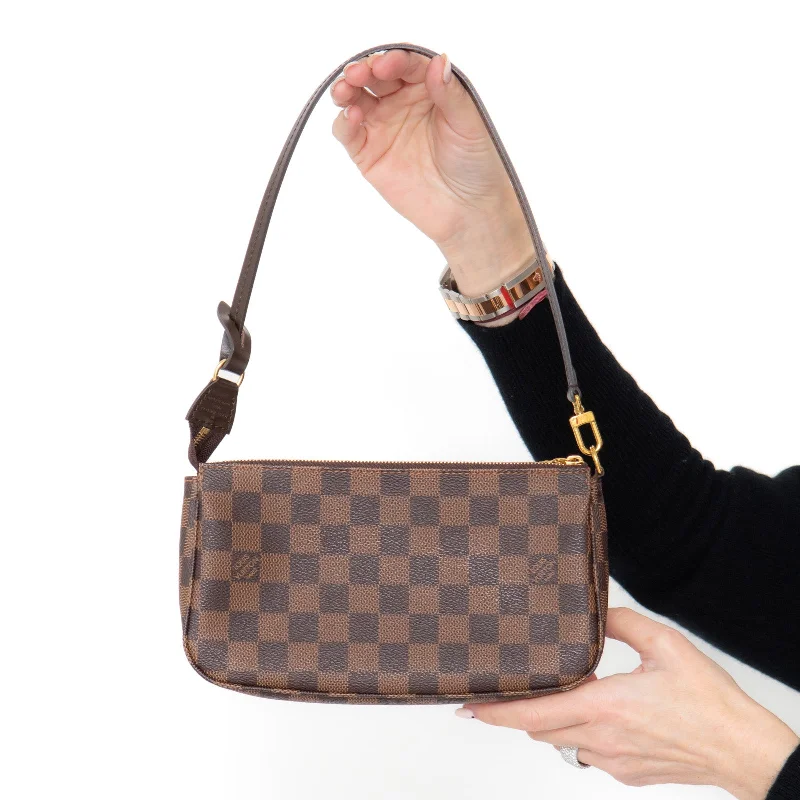 Louis Vuitton Pochette Accessoires Damier Ebene Canvas Bag