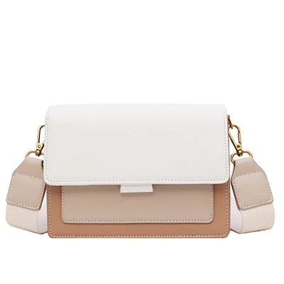 Multicolor White Boxy Crossbody Bag