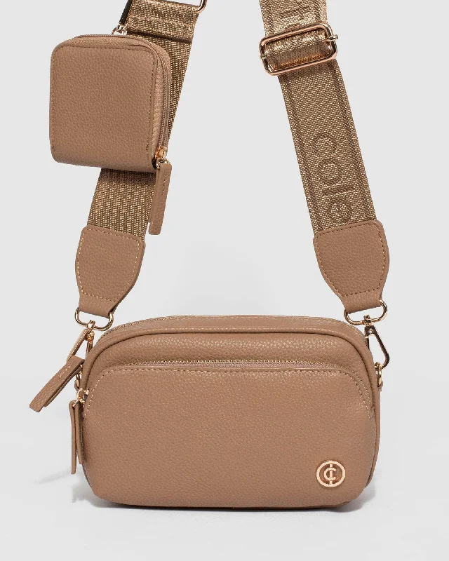 Natural Amalia Webbing Crossbody Bag