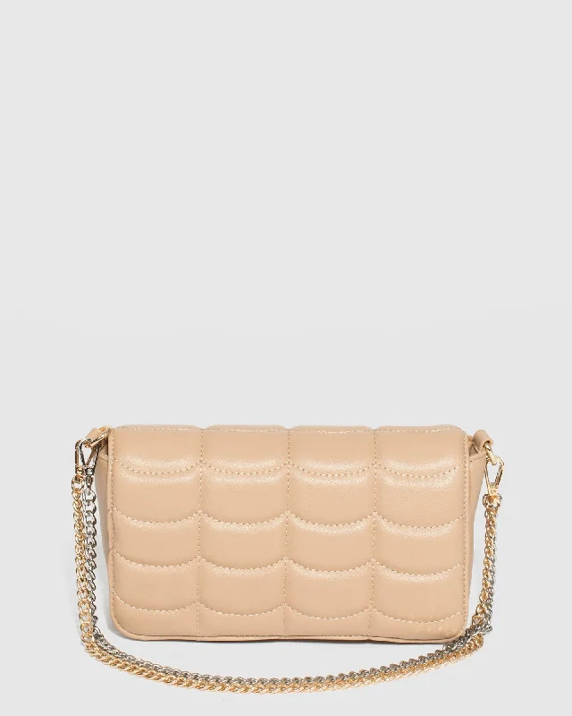 Nude Vivica Quilt Crossbody Bag