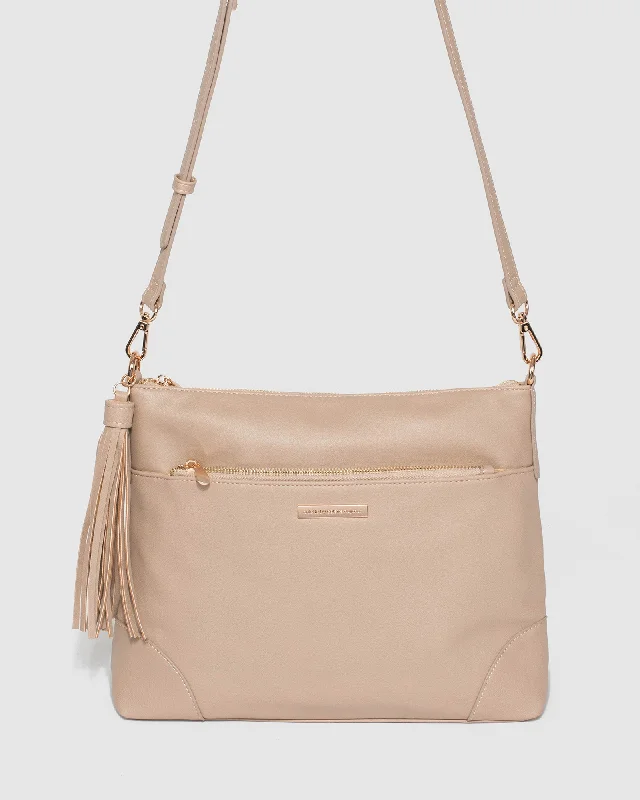 Nude Walking The Dog Patch Crossbody Bag