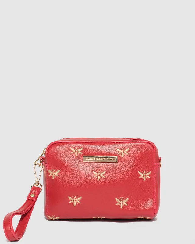 Red Suri Bee Crossbody Bag