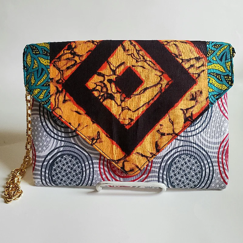 Vedazzling Ankara Badmos Multi Clutch Bag