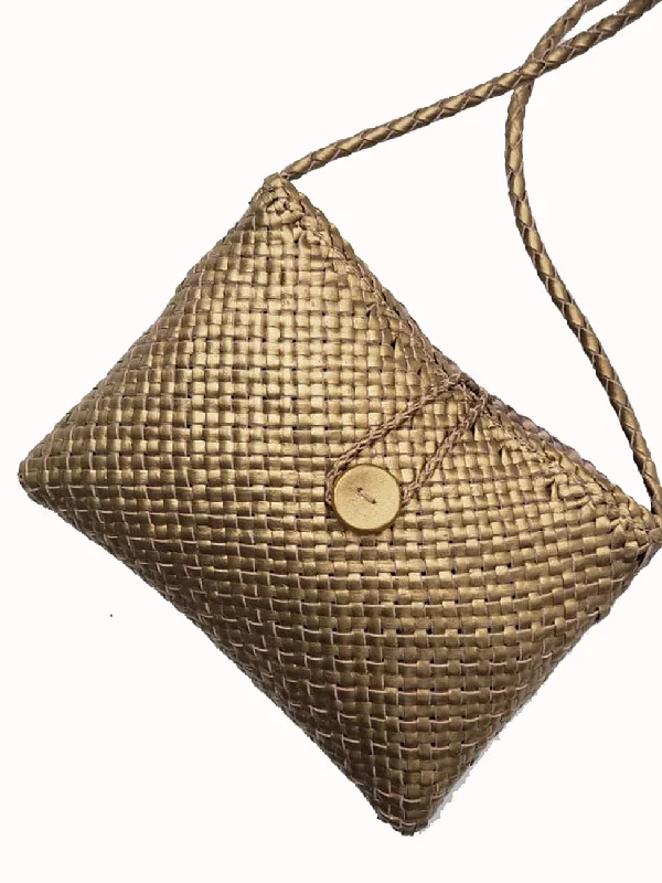 Woven Leather Mini Crossbody Bag