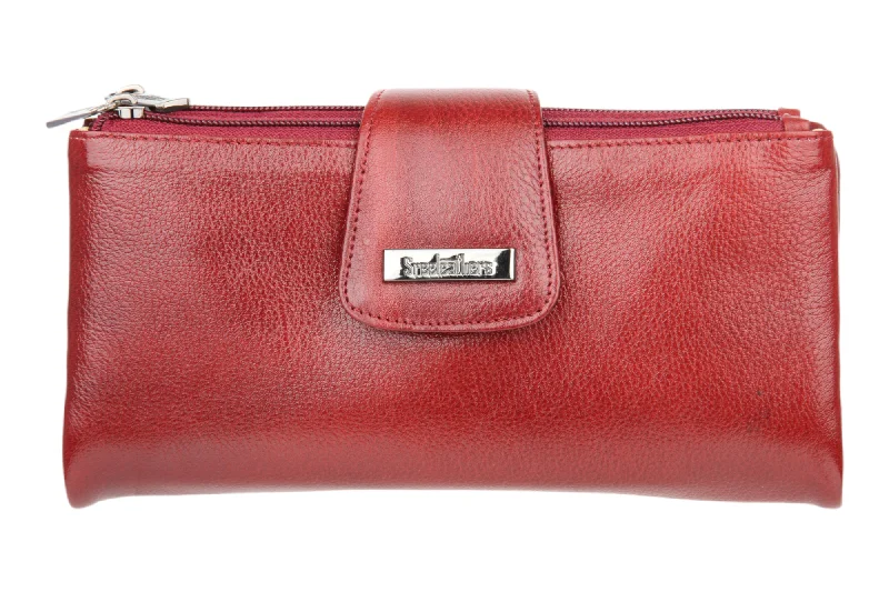 Ladies Premium leather clutch 54501 (MAROON)