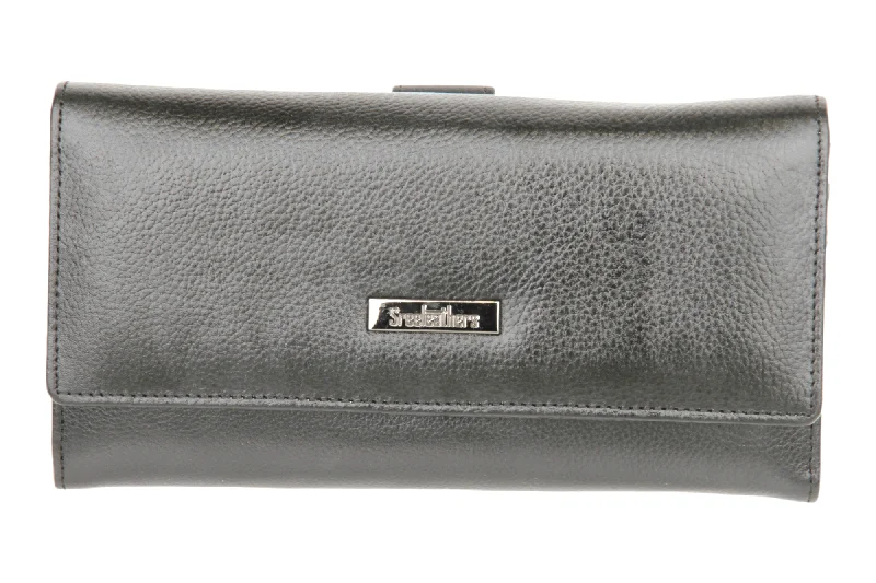 Ladies Premium leather clutch 54504 (BLACK)