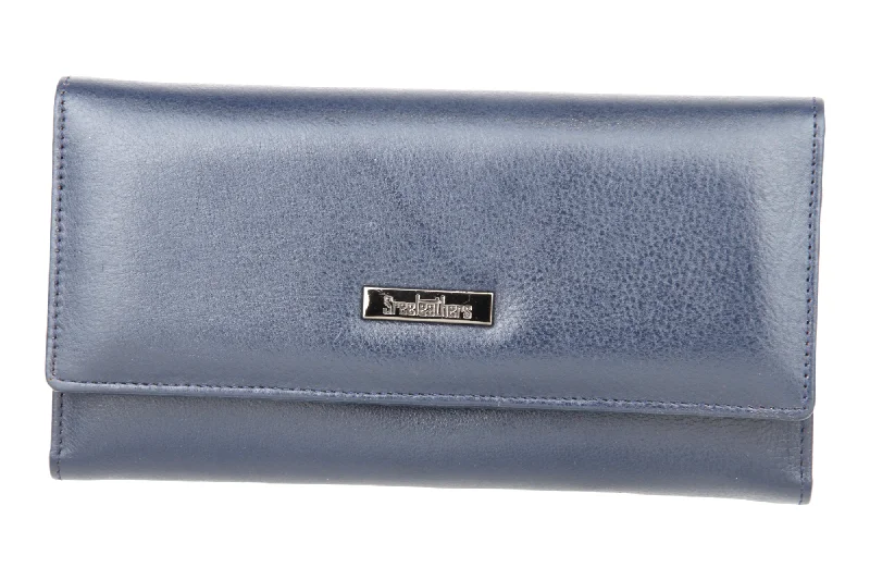 Ladies Premium leather clutch 54504 (BLUE)