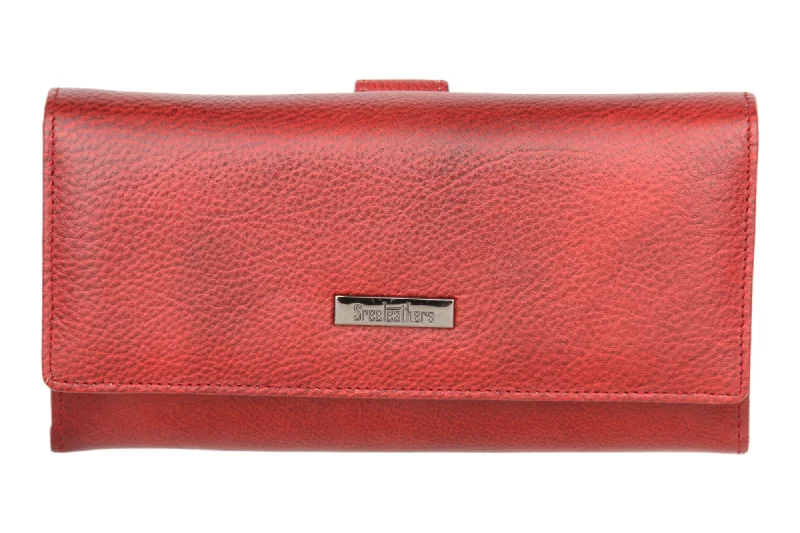 Ladies Premium leather clutch 54504 (MAROON)