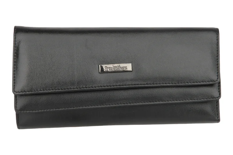 LADIES PREMIUM LEATHER CLUTCH 54506 (BLACK)