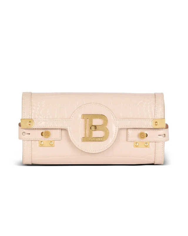 B-Buzz Pouch 23 Leather Clutch Bag in Nude