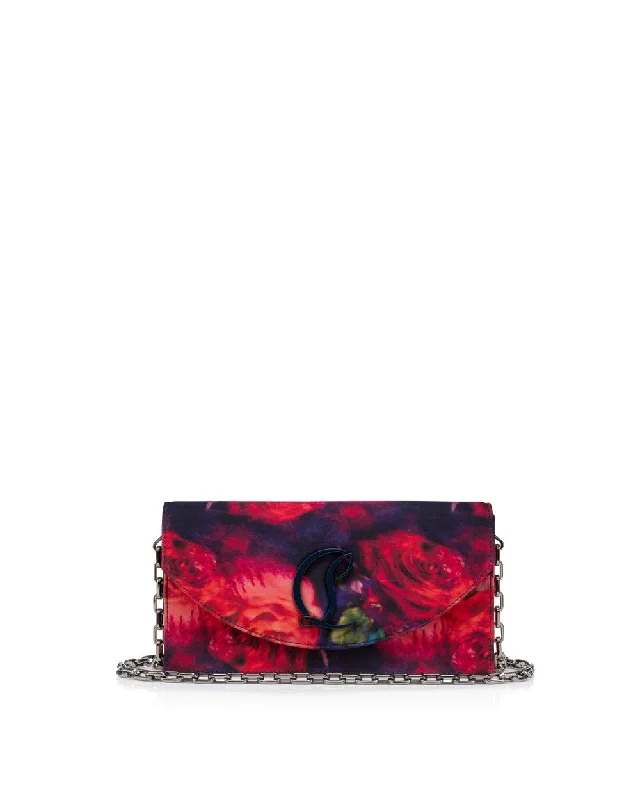 Loubi54 Multicolor Rose Satin Clutch