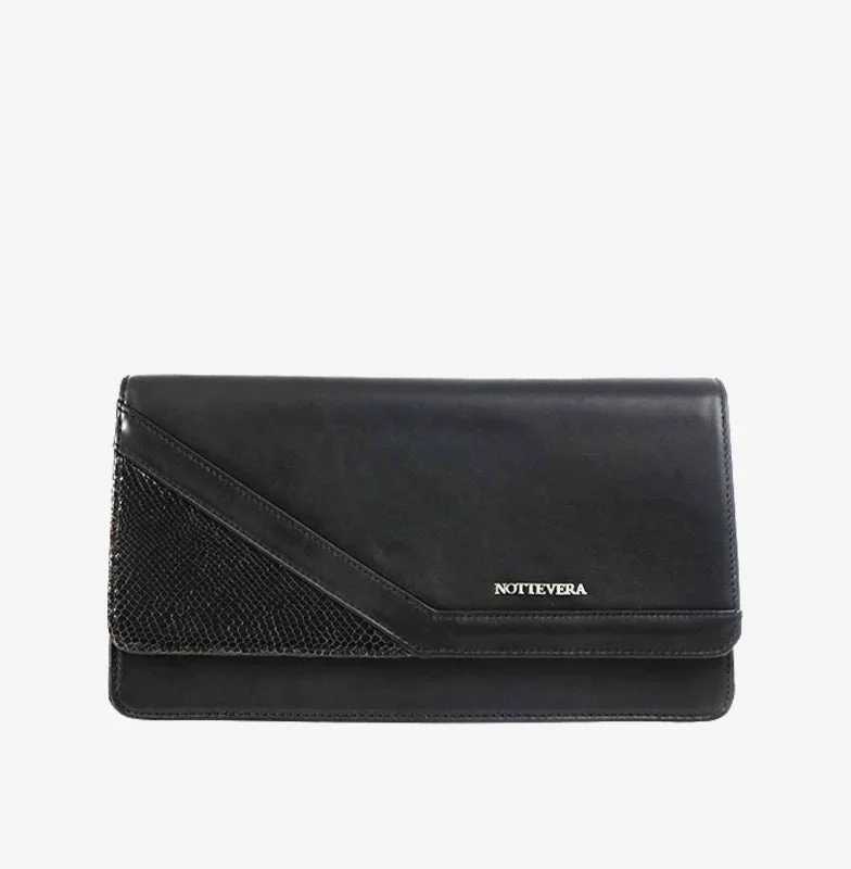 KATE BLACK LEATHER CLUTCH