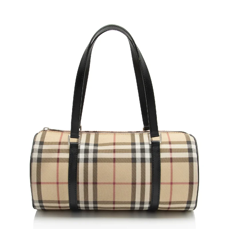 Burberry Nova Check Barrel Bag (SHF-VVhoqh)